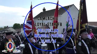 Camlachie Loyal Star FB @ Ballysillan Memorial Parade 18/05/24