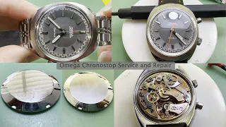 Omega Chronostop Service - 1960's Watch Repair - Caliber 865 -Vintage Watch Hairspring Fix