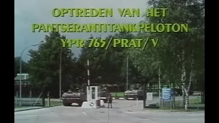 Het optreden van het pantser anti tank peloton YPR 765 /PRAT/V