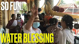 MONK’S SACRED WATER BLESSING / Lao New Year Celebrations