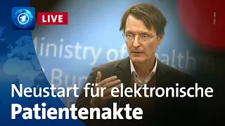 Gesundheitsminister Lauterbach zu neuen Vorgaben für elektronische Patientenakten