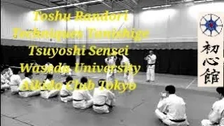 Tomiki Aikido Toshu Randori Techniques Tanishige Tsuyoshi Sensei demonstrating