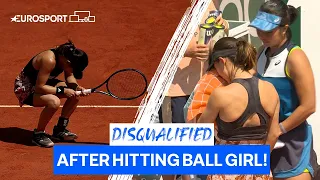 Controversial Moment Where Kato & Sutjiadi Were Disqualified After Hitting Ball Girl 😳 | Eurosport