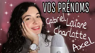 • ASMR FR • JE CHUCHOTE VOS PRÉNOMS •  (partie 2  ) 🤭🤪