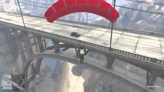 Grand Theft Auto V деталь инопланетного корабля в теле моста