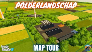 POLDERLANDSCHAP - Map Tour - Farming Simulator 22