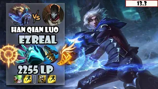 ENG SUB【Han Qian Luo】#1 2255 LP CN Best AD Ezreal Vs Jhin