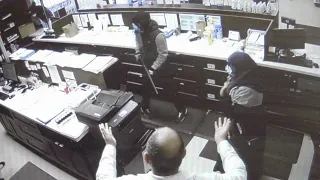 Armed robbery at Edmonton pharmacy captured on surveillance video