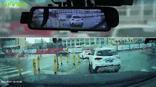 Road Test Video Of 9.66 Inch Dash Cam Touch Screen Recording Stream dashboard Media Rear View Mirror