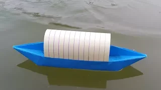 How to make a Paper Boat that Floats on Water - Origami Boat making tutorial