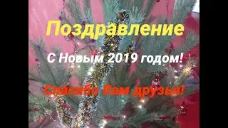 Поздравление с Новым 2019 годом! / Спасибо Вам друзья!