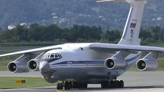 Russian Air Force Ilyushin IL-76MD landing at Graz Airport | RA-78818