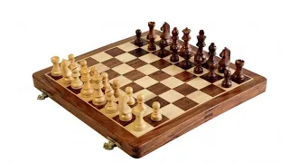 14 Wooden Magnetic Folding Chess Set