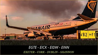 MSFS 2020 LIVE | Ireland Tour #10 + FSLTL Traffic | SU10 | Exeter, Cork, Dublin, Shannon | Vatsim