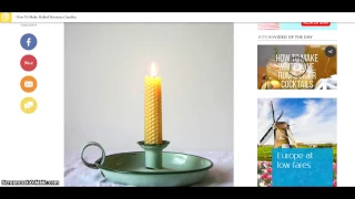 NEW 2017 - HOW TO MAKE ROLLED BEESWAX CANDLES
