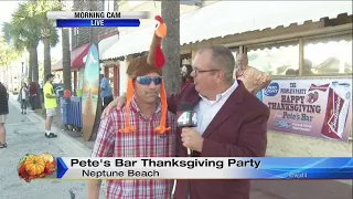 Pete's Bar Thanksgiving party