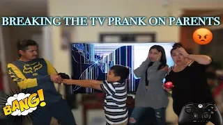 Gone Wrong! Broken TV Prank 2019 On My Boyfriend's Parents They Freak Out