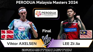 FINAL | Viktor AXELSEN (DEN) vs LEE Zii Jia (MAS) | Malaysia Masters 2024 Badminton