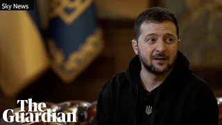 Moment Zelenskiy learns Germany approved sending tanks to Ukraine during interview