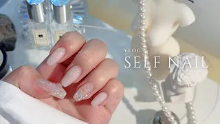 [Self nail] 셀프 네일 브이로그 | 스톤 네일 | 네일샵 브이로그 | 1인샵 | 20대 원장 | 얼음 스톤 네일 | 봄네일