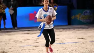 Ian Somerhalder and Nina Dobrev at DIRECTV'S Seventh Annual Celebrity Beach Bowl 2013 #NIAN ♥