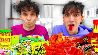 Eating the World’s SPICIEST vs SOUREST Food Challenge!