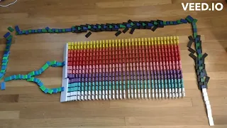 My biggest domino field yet!!! Over 500 dominoes!