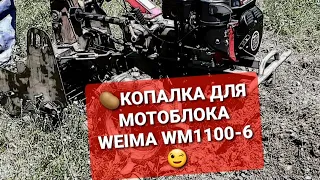 🥔УНИКАЛЬНАЯ #картофелекопалка для мотоблока #WEIMA WM1100-6😉,#Shorts