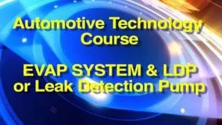 Automotive Technology Course | EVAP System and LDP Testing