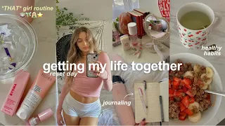 getting my life (back) together 🍵🧚🏼 reset day routine, self care, & pilates