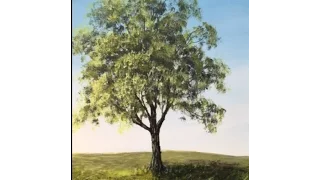 Дерево акрилом - Как рисовать Лиственное дерево акрилом. The Summer Tree in Acrylic