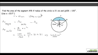 Area of a Segment of the Circle