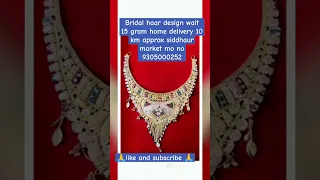 #gold Jhodha akbar Bridal  haar design h ome  delivery 10 km