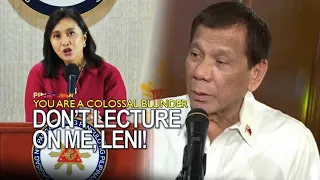 Duterte BINANATAN si Robredo, 'Leni is a coIossaI bIunder!'