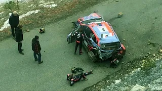 SHOCKING HUGE CRASH !! WRC champion Tanak crashes out of Monte Carlo Rally on Hyundai debut