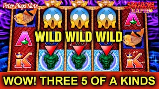 RARE 5 OF A KIND X 3 on 5 Dragons Rapid.