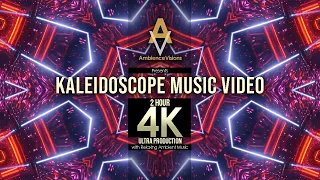 4K ULTRA HD Kaleidoscope Music Video -  relaxing animation movie with soothing meditation sounds.