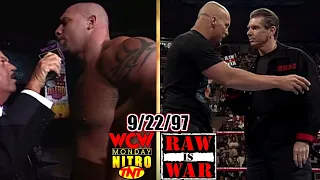 WCW Nitro vs. WWF RAW - September 22, 1997 Full Breakdown - Austin/McMahon Stun MSG - Goldberg Debut