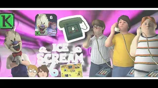 Ice Scream 6|Gameplay,Menu & Animation part 5|Ice Scream 6 FanMade by Vlad OVS