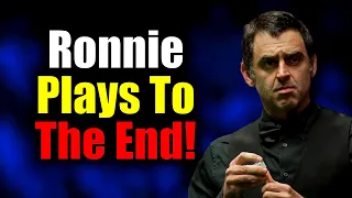 Ronnie O'Sullivan Won't Give Up So Easily!