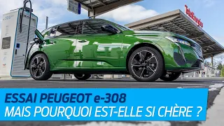 Essai Peugeot e-308 (100% électrique) : il y a mieux, mais c'est moins cher !