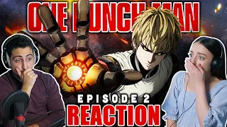 GENOS! One Punch Man Episode 2 REACTION! | 1x2 "The Lone Cyborg"