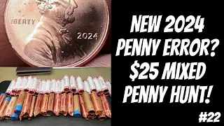 New 2024 Penny Error? $25 Mixed Penny Hunt and Fill - #22