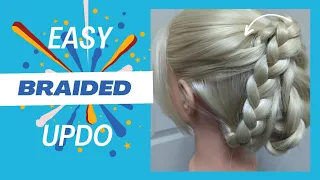 Easy Braided Updo for Wedding or Prom
