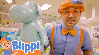 Blippi At The Indoor Playground - Exercise | Blippi | 🔤 English Subtitle Cartoon 🔤|