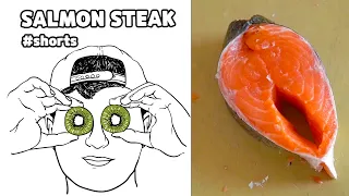 Turn a SALMON fillet into a STEAK! #shorts #ad