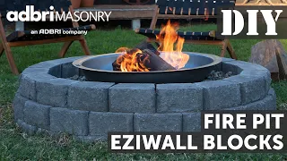 DIY Family Friendly Fire Pit with Eziwall Blocks from Bunnings