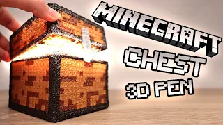 Minecraft openable Chest | 3D Pen Art Creation