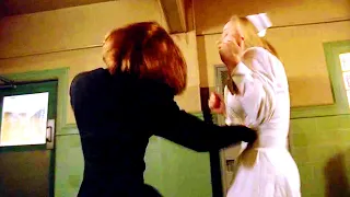 Dana Scully vs. Nurse Nancy & Two Unknown Nurses [The X-Files - S5E11 - "Kill Switch"]