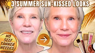 3 SUMMER BEACHY Makeup Looks Over 50 (ONLY 5 PRODUCTS)